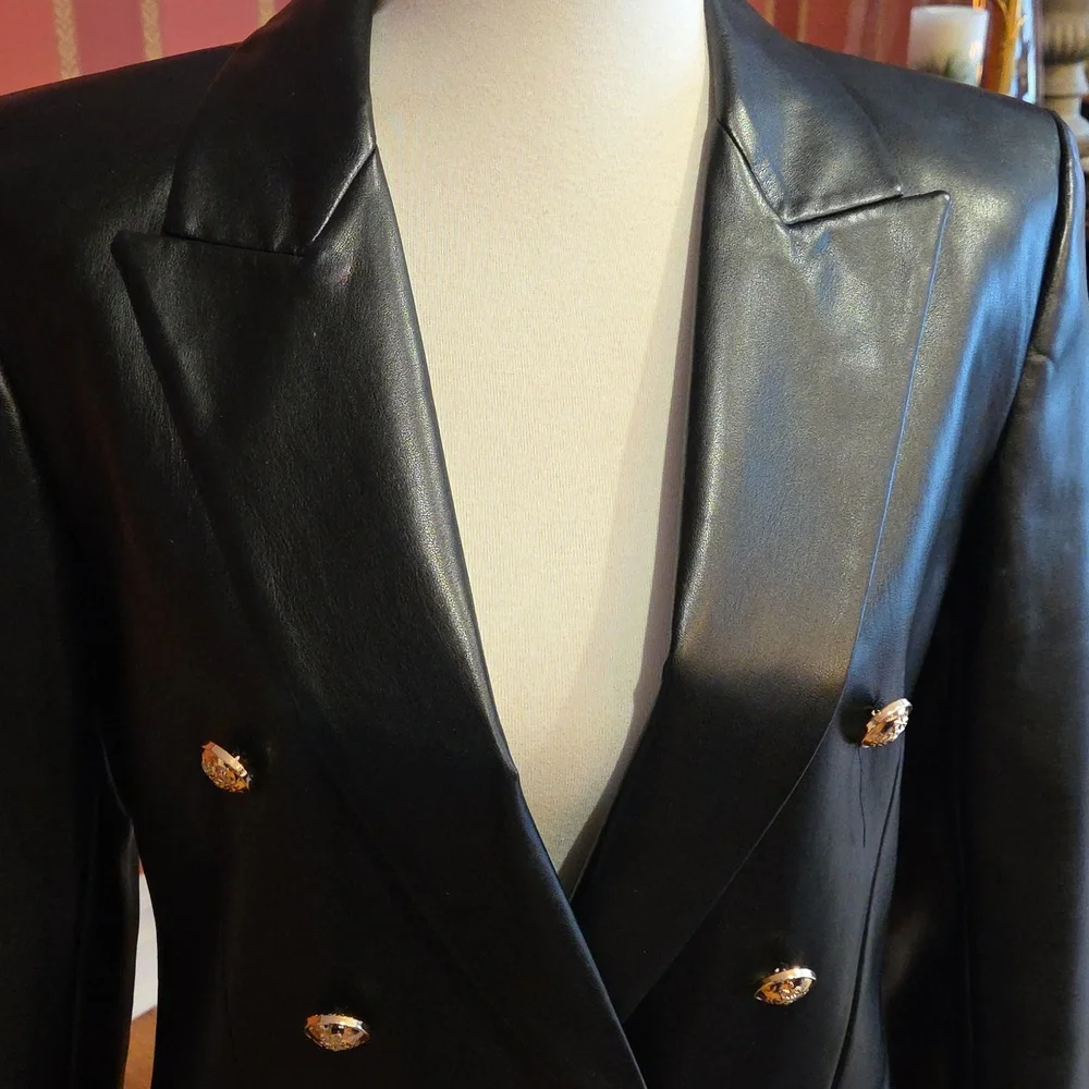 Zara Faux Leather Jacket - Picture 2 of 10